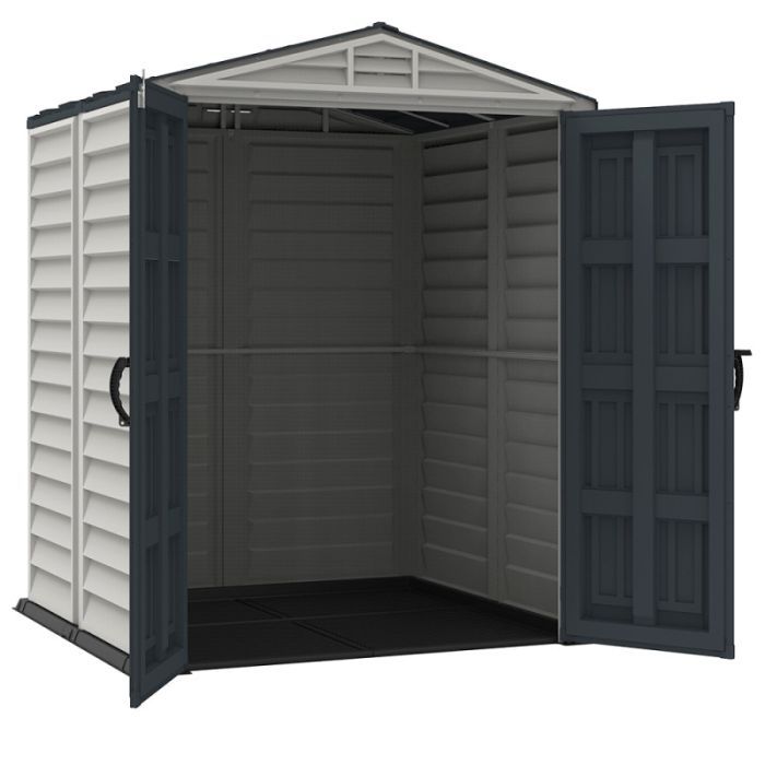Садовий будиночок Duramax пластиковий YardMate 171х171х210 см темно-сірий (20009) зображення 4