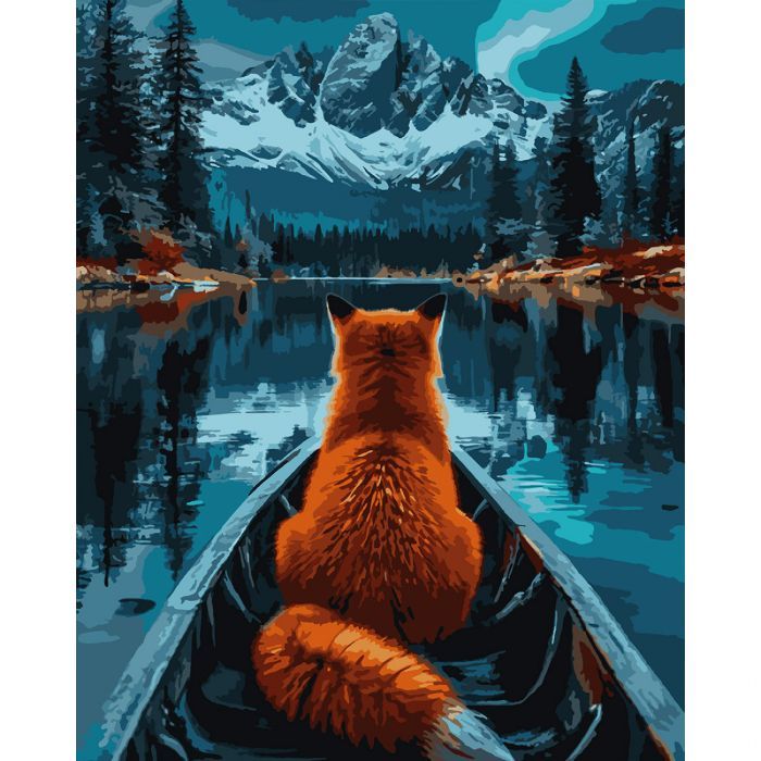 Картина по номерам Santi Лисиця та гори 40х50 см (955756)