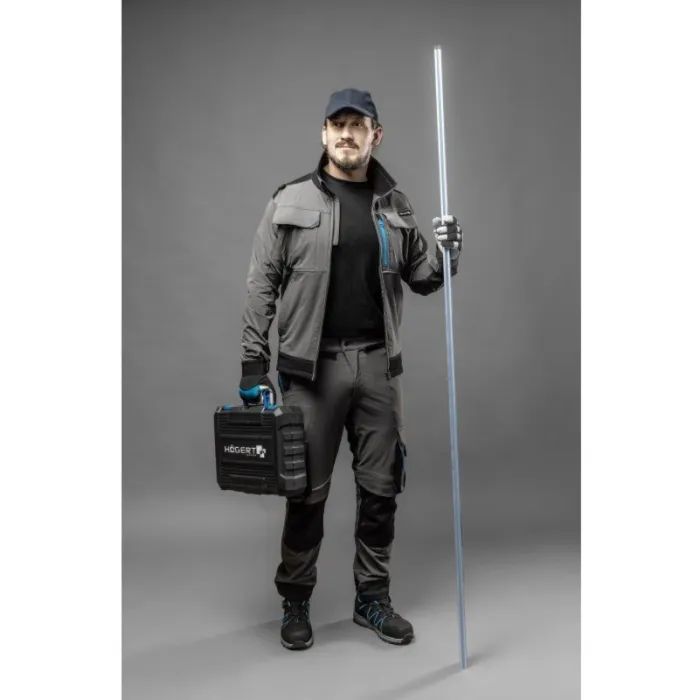 Футболка робоча Hoegert VILS HT5K414-2XL 100% бавовна чорна, 2XL (56) (HT5K414-2XL) зображення 3