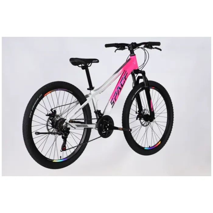 Велосипед Space 26" IZIDA DD FR рама-13" AL 2026 зелено-сріблястий (OPS-SP-26-101) изображение 4