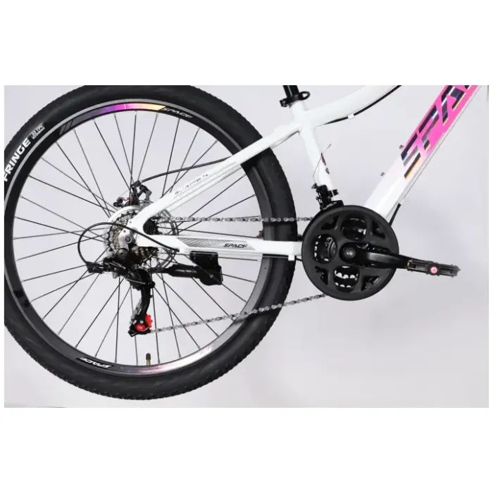 Велосипед Space 26" IZIDA DD FR рама-13" AL 2026 зелено-сріблястий (OPS-SP-26-101) изображение 6