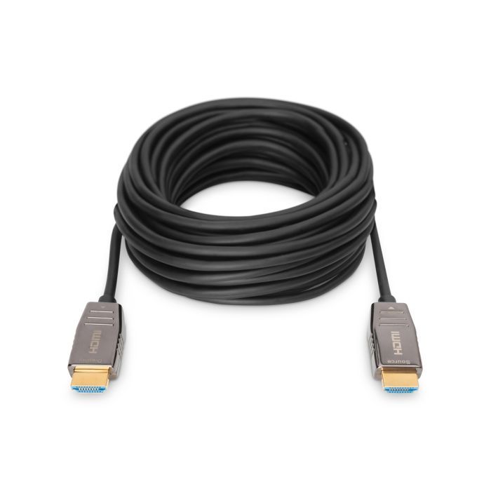 Кабель мультимедийный HDMI M to HDMI M 30m 8K AOC hybrid-fiber black Digitus (AK-330126-300-S) изображение 3