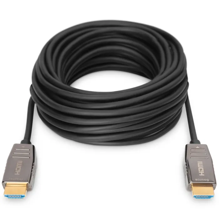 Кабель мультимедийный HDMI M to HDMI M 20m 8K AOC hybrid-fiber black Digitus (AK-330126-200-S) изображение 3