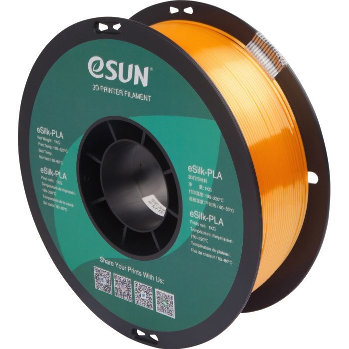 Пластик для 3D-принтера eSUN ePLA-Silk 1,75mm 1kg DARK YELLOW (EPLA-SILK-P175DY1)