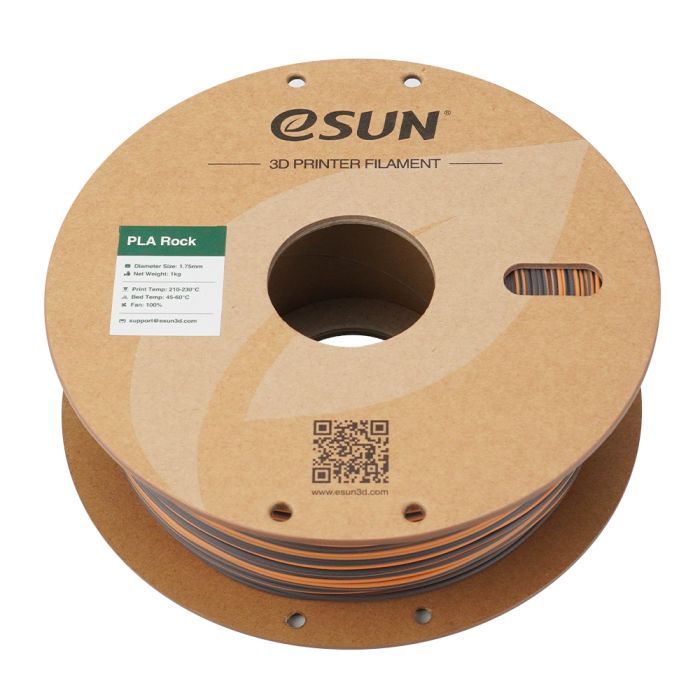 Пластик для 3D-принтера eSUN PLA Rock 1,75mm 1kg PEGMATITE (PLA-ROCK175O-PE1P1) зображення 3