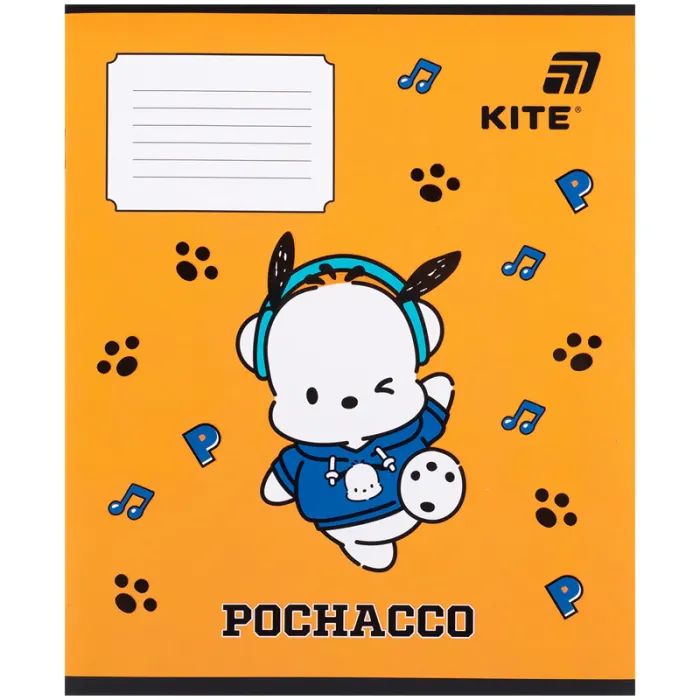 Зошит Kite Pochacco, 12 аркушів, клітинка (PC26-235) зображення 8