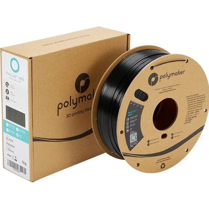 Пластик для 3D-принтера Polymaker ABS POLYLITE 1,75mm 1kg Black (PE01001) зображення 4