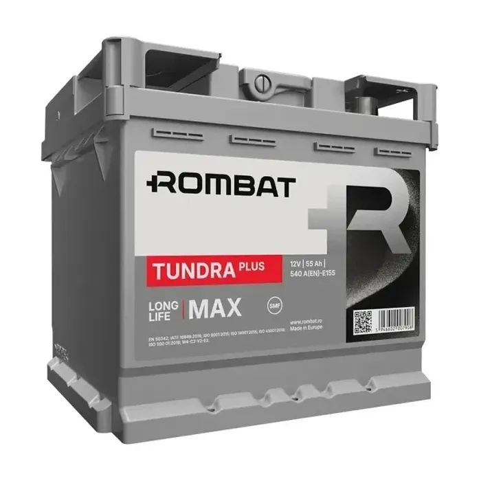 Аккумулятор автомобильный ROMBAT 6CT-55 (0) Tundra Plus E155 изображение 2
