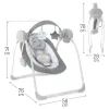 Крісло-гойдалка MoMi Kenani Onyx Gray (BULE00048) зображення 9
