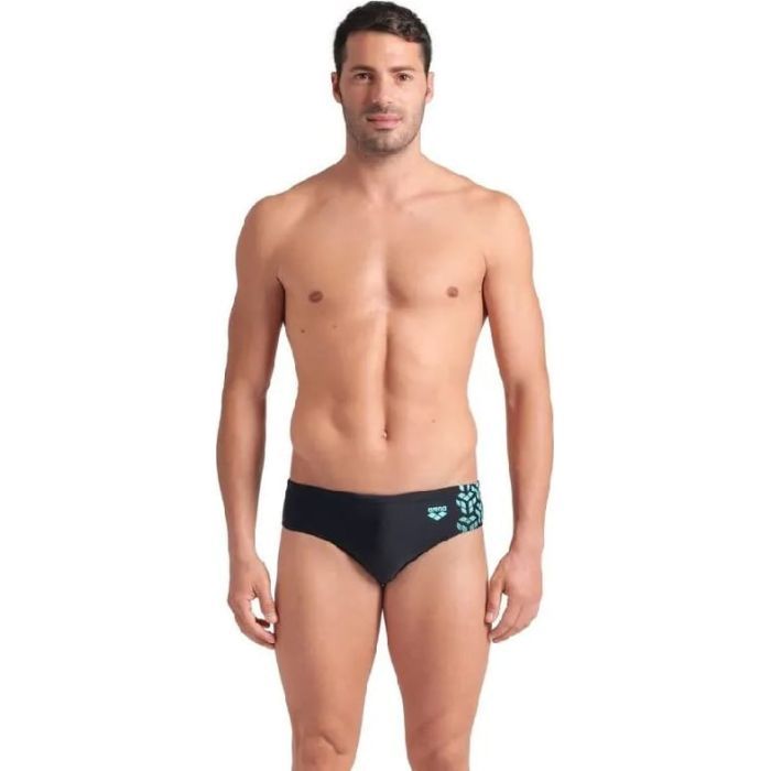 Плавки Arena Kikko V Swim Briefs 006750-508 чорний, бірюзовий 110 (3468337491552)