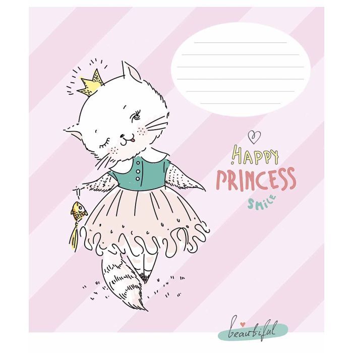 Зошит Школярик Star Happy princess 12 аркушів клітинка (012-3491K) зображення 2