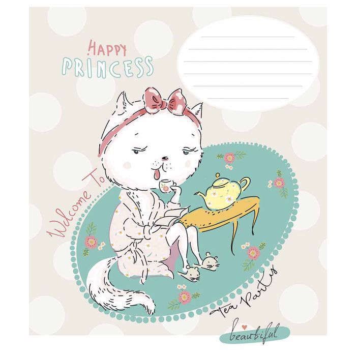 Зошит Школярик Star Happy princess 12 аркушів клітинка (012-3491K) зображення 3