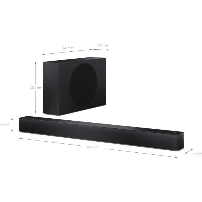 Акустична система Sharp HT-SBW310 Black (HT-SBW310) зображення 10
