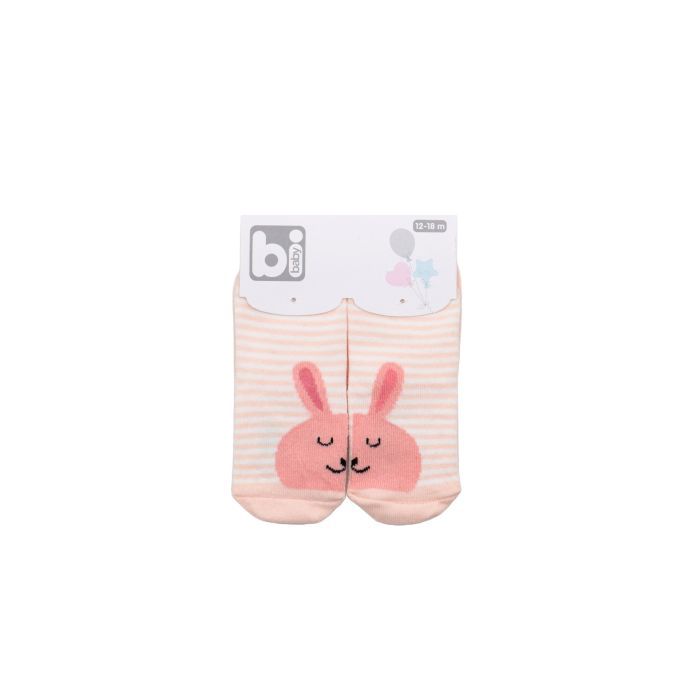 Носки детские Bibaby с зайчиками (68216-12-18-gray)