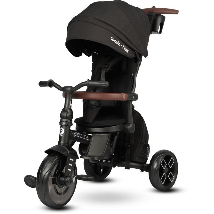 Детский велосипед QPlay Comfo Max складаний триколісний Black (T70 ComfoMaxBlack) изображение 2
