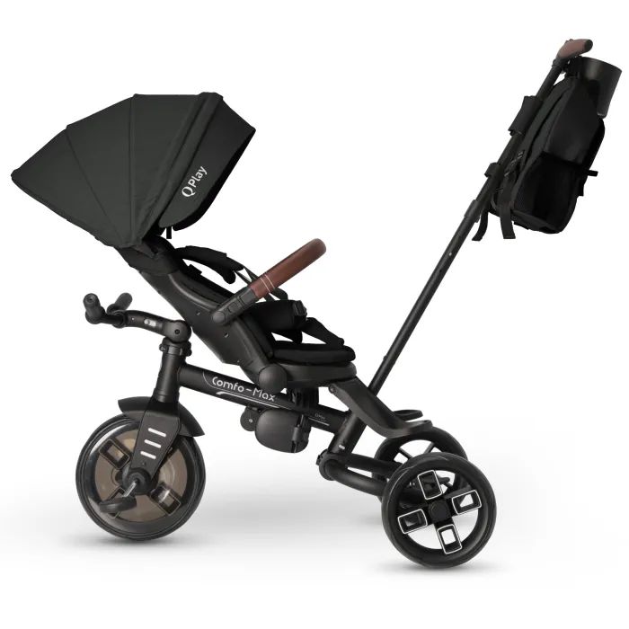 Детский велосипед QPlay Comfo Max складаний триколісний Black (T70 ComfoMaxBlack) изображение 4