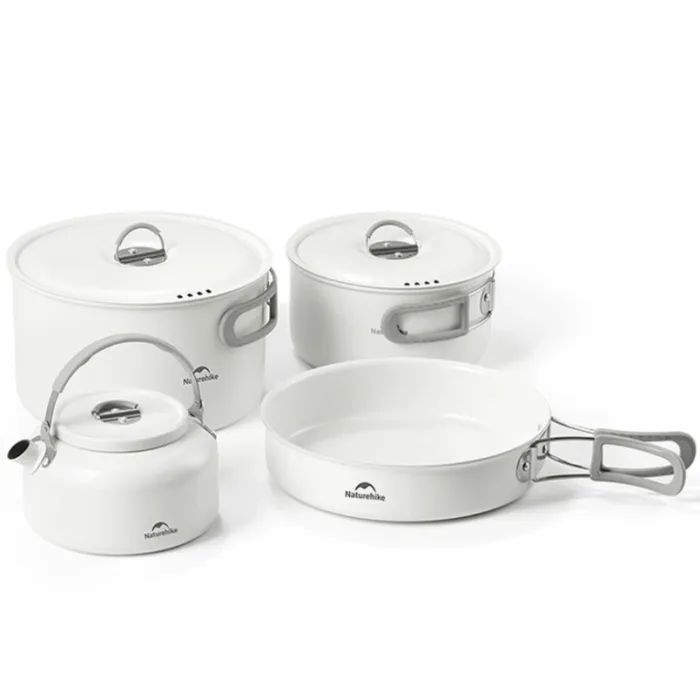Чайник туристичний Naturehike CNK2450CF013 0,8 л, алюміній, білий (6927595706046) зображення 2