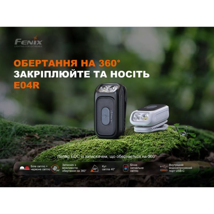 Фонарь Fenix E04R, білий (E04RW) изображение 6