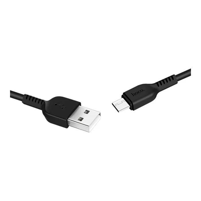 Дата кабель USB 2.0 AM to USB-C 2.0m 3A X20 black HOCO (6957531068907) изображение 2