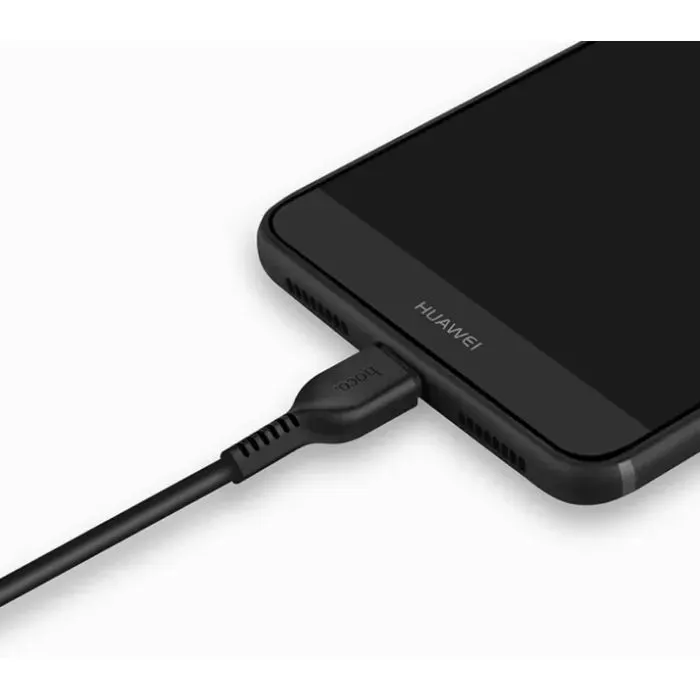 Дата кабель USB 2.0 AM to USB-C 3.0m 3A X20 black HOCO (6957531068969) изображение 5