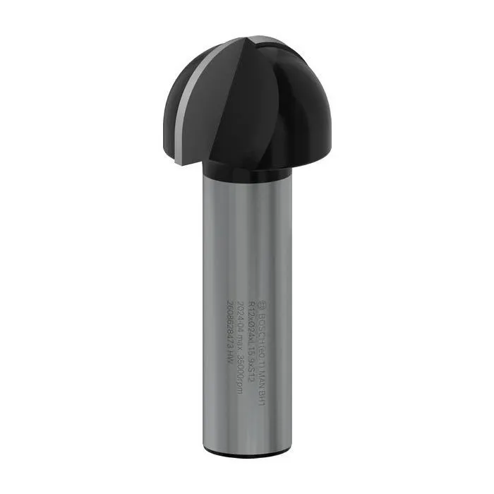 Фреза Bosch Professional, Std S8, галтельная, R12, D24, L15.9 (2.608.628.473)