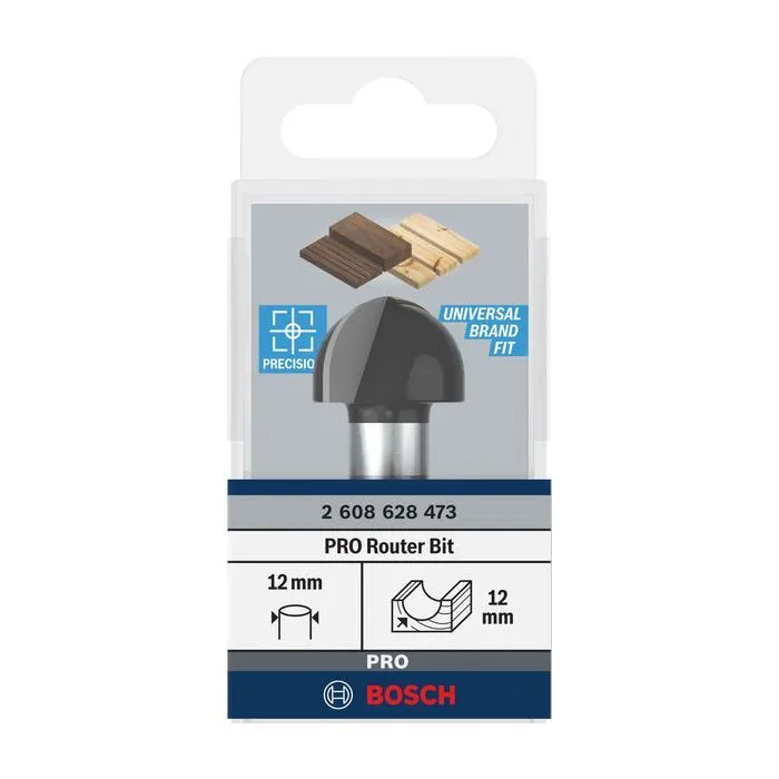 Фреза Bosch Professional, Std S8, галтельная, R12, D24, L15.9 (2.608.628.473) изображение 9