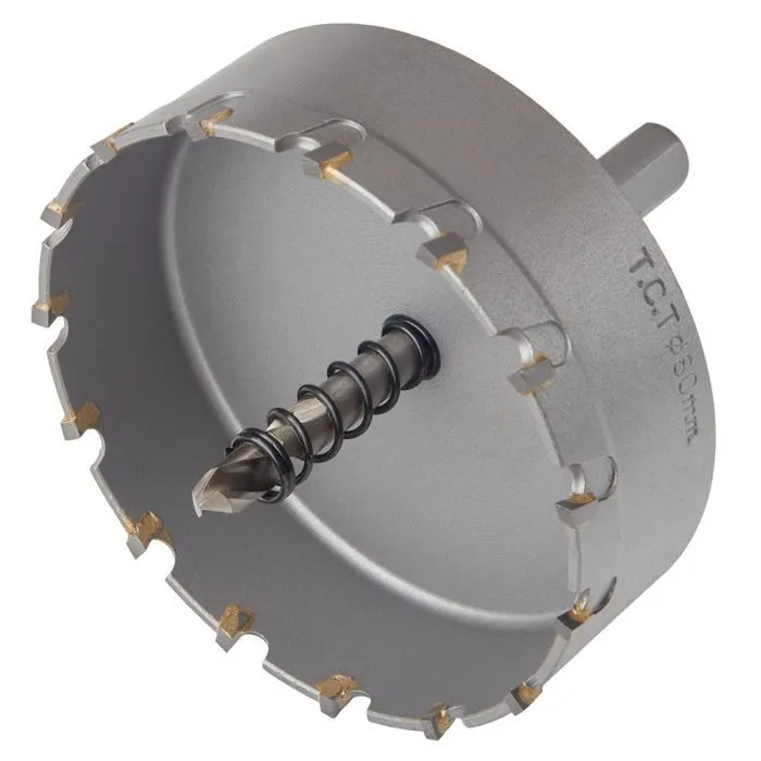Сверло Alloid Base, корончате, твердосплавне, по металу, 80мм (TS-10080)
