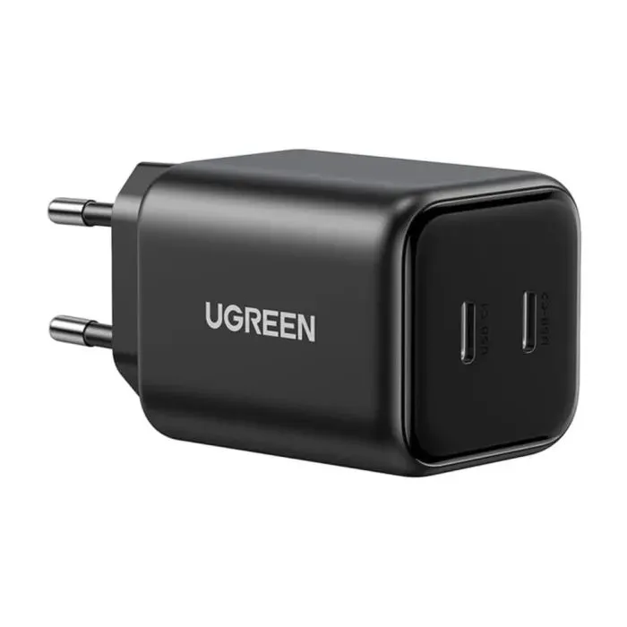 Зарядное устройство Ugreen X526 2xUSB-C PD45W GaN black (65058)