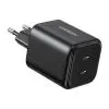 Зарядное устройство Ugreen X526 2xUSB-C PD45W GaN black (65058) изображение 2