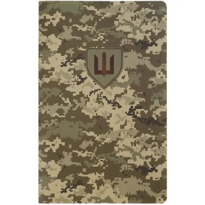 Книга записна Buromax з синтетичного каменя MILITARY, А5, 64 аркуші, клітинка, піксель (BM.295190-04)