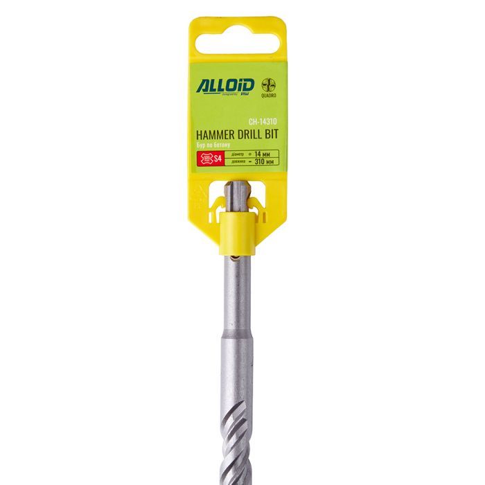 Бур Alloid по бетону, SDS-plus, S4 QUADRO, 10×310мм (CH-10310) изображение 6