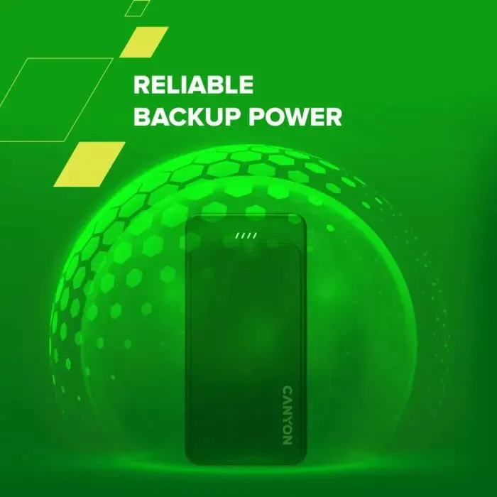 Батарея універсальна Canyon OnPower 200 20000mAh, 5В/2А, Black (CNS-CPB200B) зображення 10