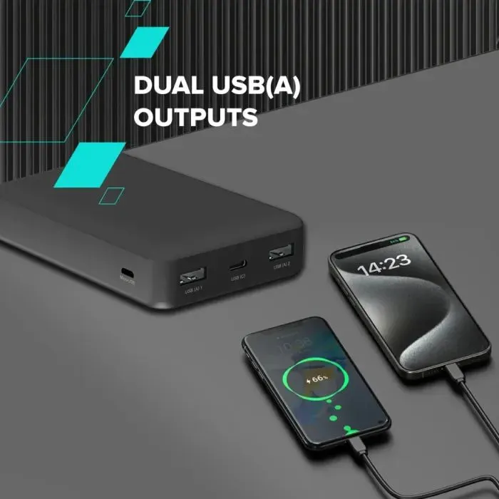 Батарея універсальна Canyon OnPower 200 20000mAh, 5В/2А, Black (CNS-CPB200B) зображення 7