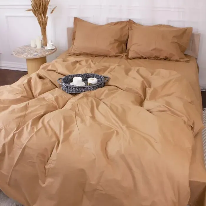 Постільна білизна MirSon Poplin Line 015 Sandy 175 x 210 (2200006278047)
