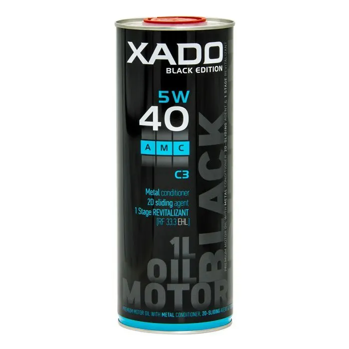 Моторное масло Xado Atomic Oil 5W-40 C3 AMC Black Edition 1л (XA 25174)