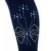 Колготки детские BNM с цветами из страз (M0C0302-1163-11G-blue) изображение 2