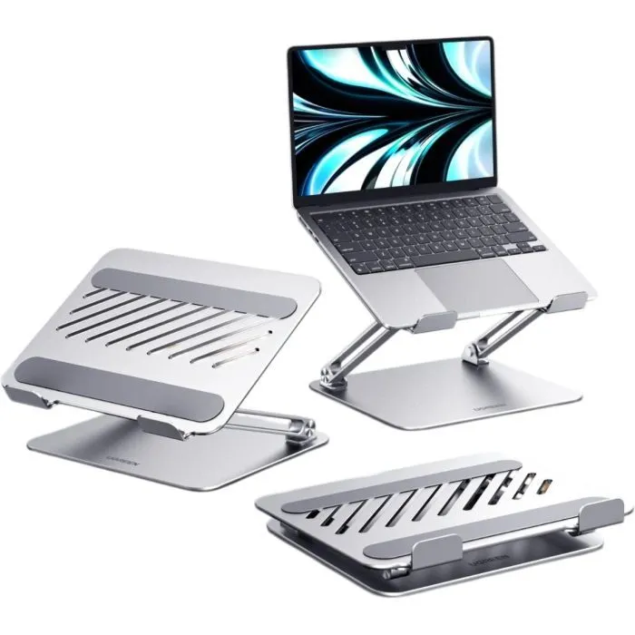 Підставка до ноутбука Ugreen LP966 Laptop Stand Adjustable Angle/Heigh & Foldable Sliver (95187) зображення 3