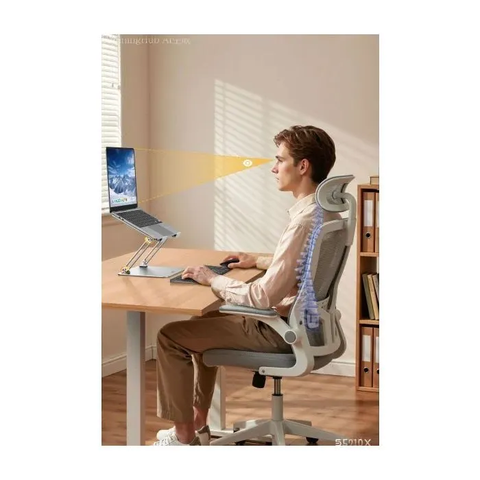 Підставка до ноутбука Ugreen LP966 Laptop Stand Adjustable Angle/Heigh & Foldable Sliver (95187) зображення 5