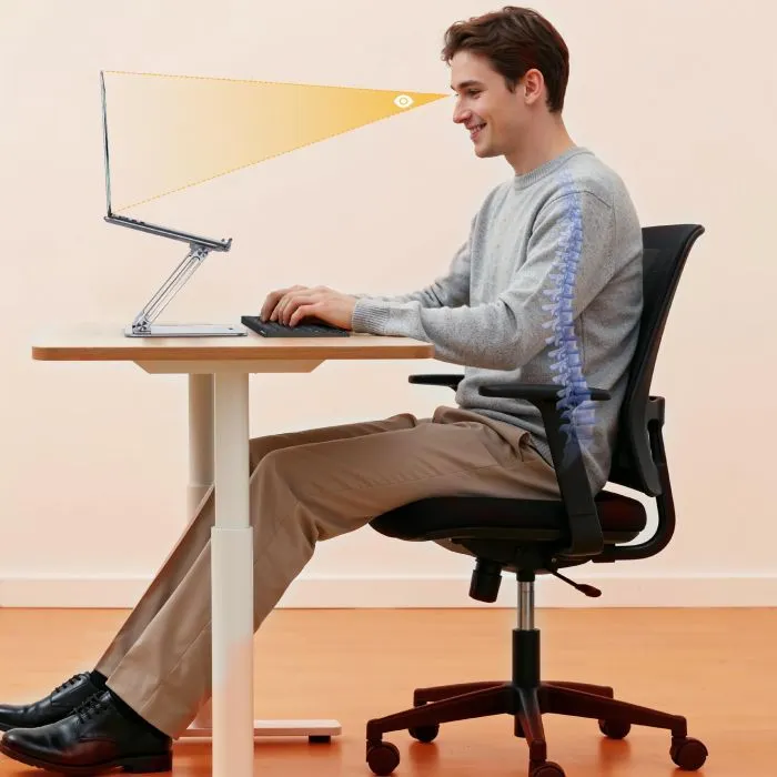 Підставка до ноутбука Ugreen LP966 Laptop Stand Adjustable Angle/Heigh & Foldable Sliver (95187) зображення 6