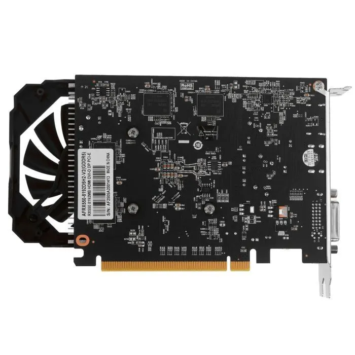 Видеокарта Afox Radeon RX 550 8Gb (AFRX550-8192D5H2-V2) изображение 6