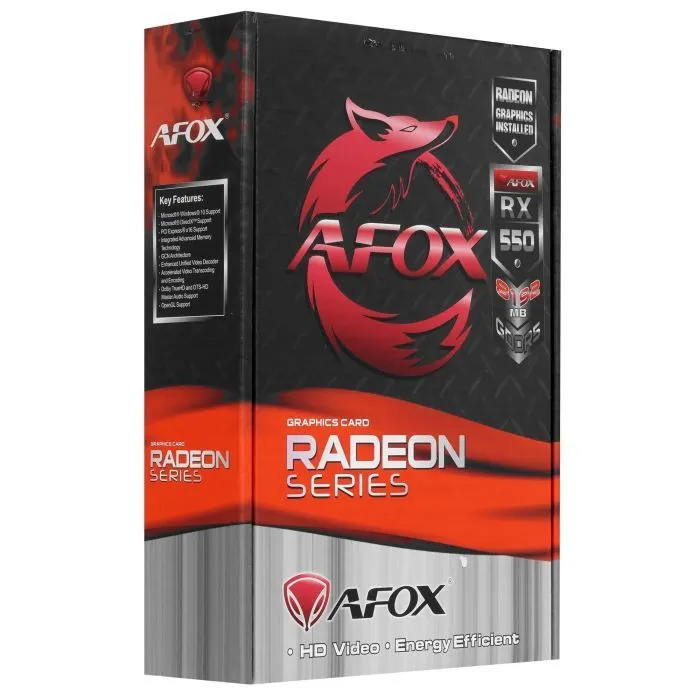 Видеокарта Afox Radeon RX 550 8Gb (AFRX550-8192D5H2-V2) изображение 9