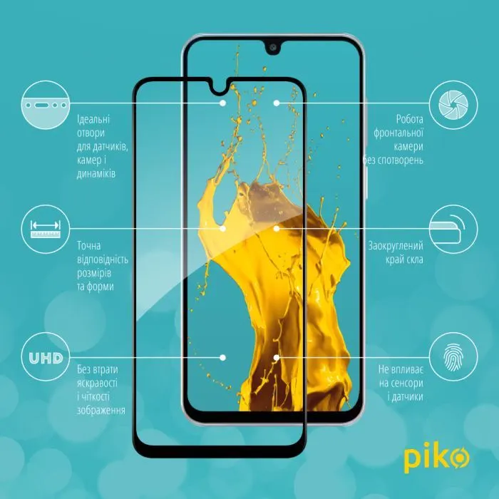 Скло захисне Piko Full Glue Samsung M16 Black (1283126620195) зображення 3