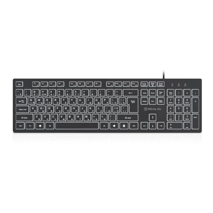 Клавіатура REAL-EL RK-7050 USB Black (EL123100054)