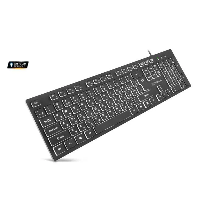 Клавіатура REAL-EL RK-7050 USB Black (EL123100054) зображення 2
