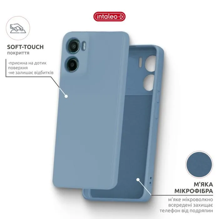 Чохол до мобільного телефона Intaleo SoftShell Motorola G06 Light Blue (1283126635915) зображення 5