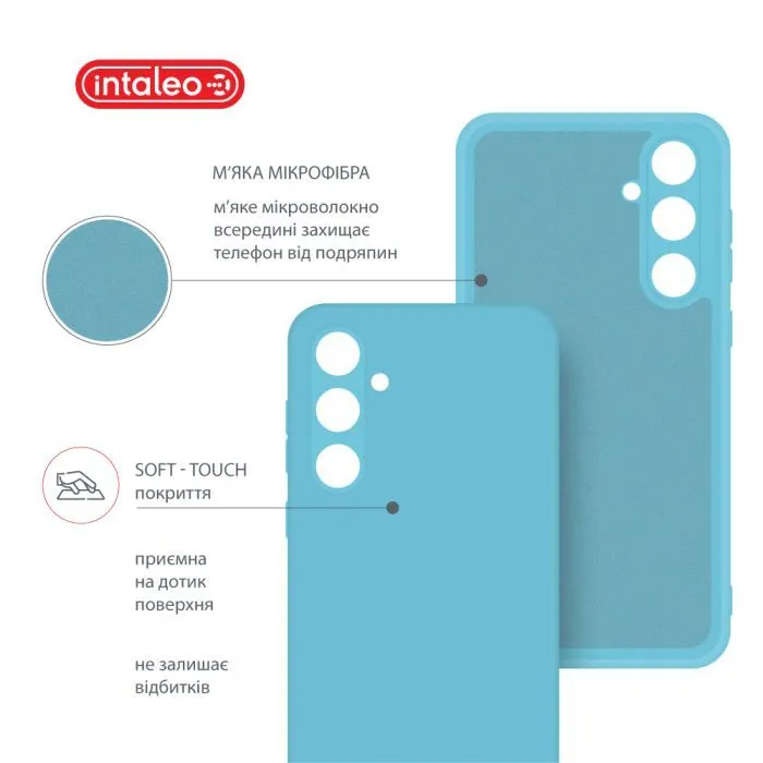 Чохол до мобільного телефона Intaleo Silicone Samsung Galaxy A35 Light Blue (1283126600159) зображення 5
