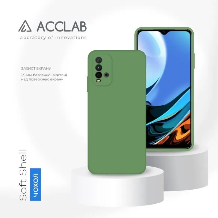 Чохол до мобільного телефона ACCLAB SoftShell Xiaomi Redmi 9T Green (1283126561993) зображення 4