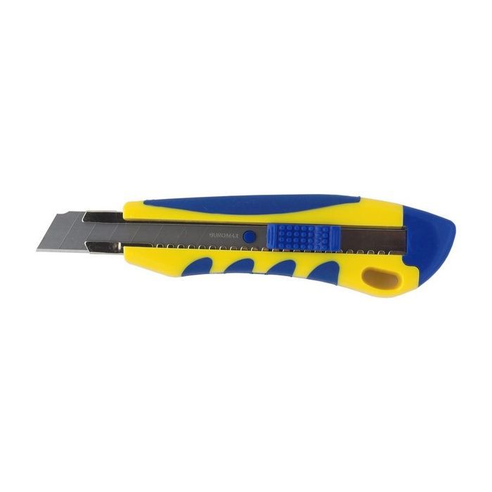 Нож канцелярский Buromax 18мм, metal runners, rubber inserts (BM.4618)