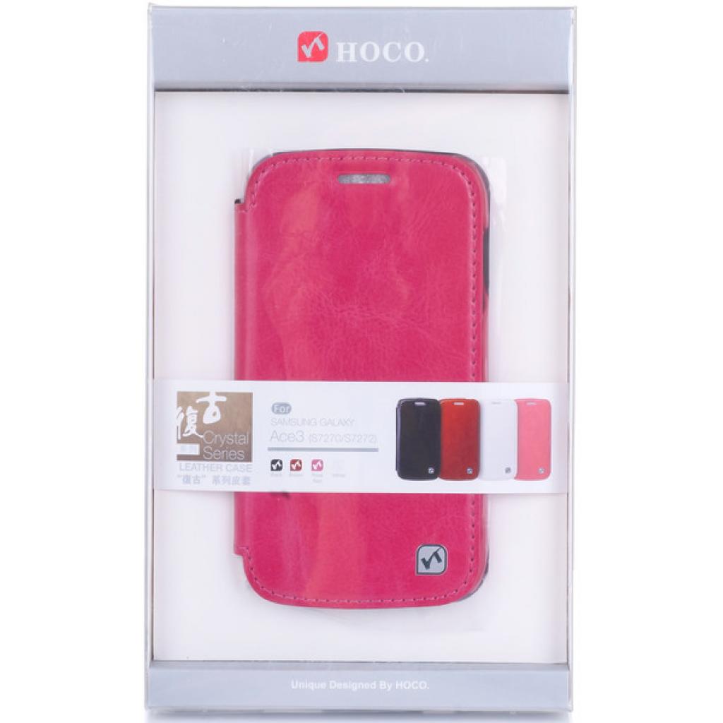 Чохол до мобільного телефона HOCO для Samsung S7272 Galaxy Ace 3 Duos-Crystal s (HS-L064 Rose Red)
