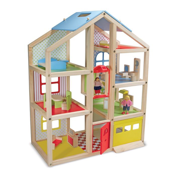 Ігровий набір Melissa&Doug Ляльковий будиночок з підйомником та меблями (MD2462)